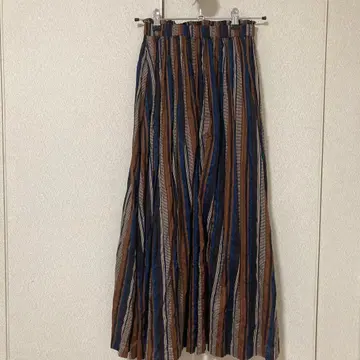 스트라이프 플레어 스커트