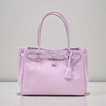 [ 레어 ] 덴하마노 데니하마노 미티어 핸드백 라벤더 가죽 소가죽