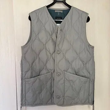 TAION 밀리터리 V넥 버튼 다운 베스트