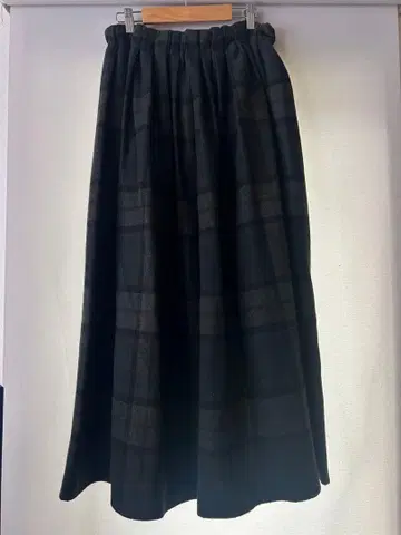 O'Neill 체크 무늬 롱 스커트 36