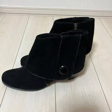 새상품 REGAL 블랙 스웨이드 패션 부츠