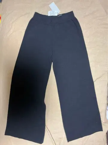 Audrey and John Wad 블랙 니트 와이드 팬츠 F 사이즈