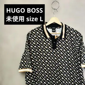 새상품급 HUGO BOSS 기하학 패턴 피케 셔츠 휴고보스