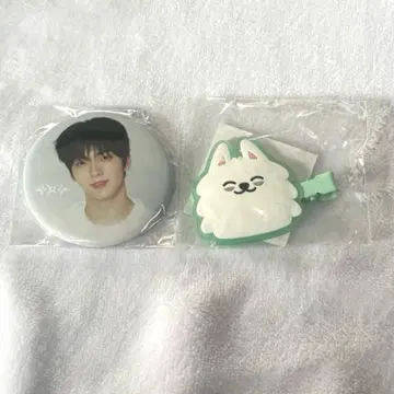 TXT ACT:TOMORROW 연준 헤어 클립 & 수빈 캔 배지 세트