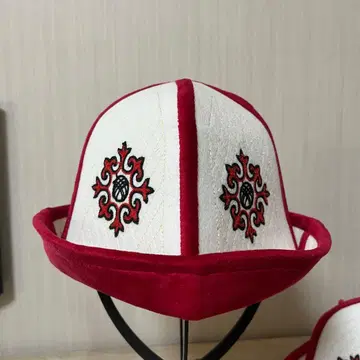 전통적인 자수 모자