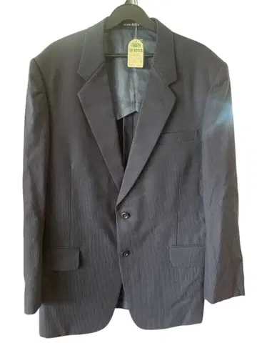 미사용 택 포함 수트 자켓 AB6 네이비 스트라이프 HOKO