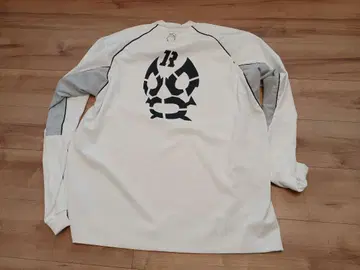 러셀노 로고 롱 슬리브 모크넥 셔츠 화이트 사이즈 7 2XL