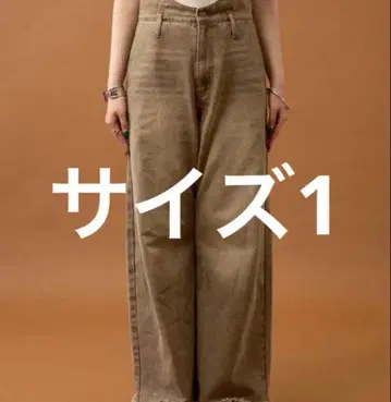 mystic 웨이브 데님 브라운