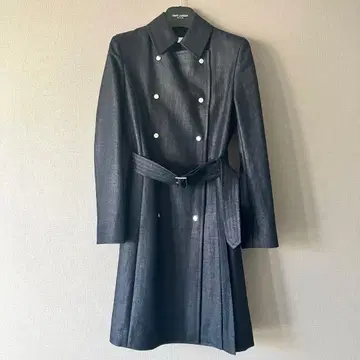 [새상품급] ADEAM 아디엠 사이드 플리츠 디자인 트렌치코트