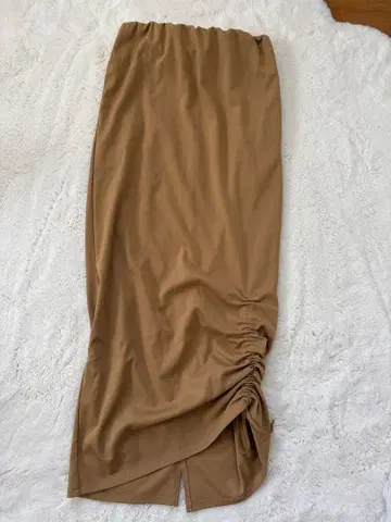 베이지 롱 스커트 사이즈 38