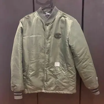 Champion 봄버 자켓 S 올리브 그린