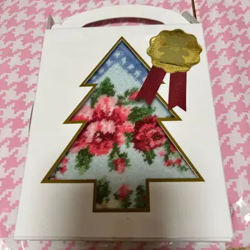 FEILER 꽃무늬 손수건 블랙과 스카이블루