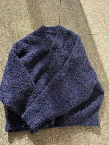 저널 스탠다드 luxe 부클레 V넥 가디건 퍼플