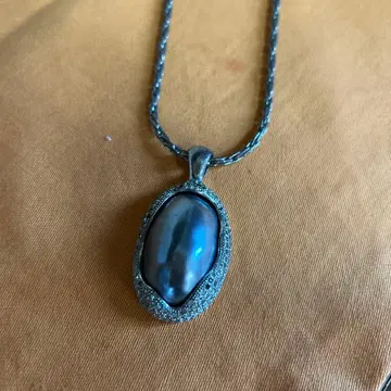 여성용 그레이 펜던트 목걸이/앤티크