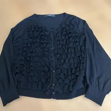 핑크하우스 피코 프릴 가디건