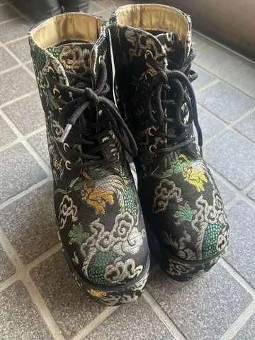 브랜드: YOSUKE 자수 드래곤 [요스케] 패션 부츠