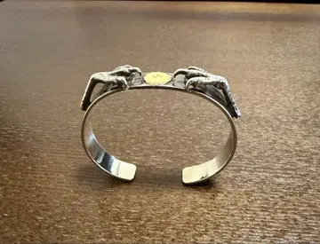 크레인 손톱 디자인 실버 뱅글