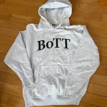 BOTT 후드티 그레이 x 그린 L 사이즈 보트