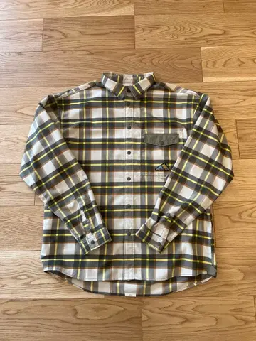 NEW BALANCE MT1996 긴팔 플란넬 셔츠 아웃도어 깅엄 체크