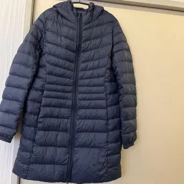 UNIQLO 후드 부착 다운 자켓 M 네이비