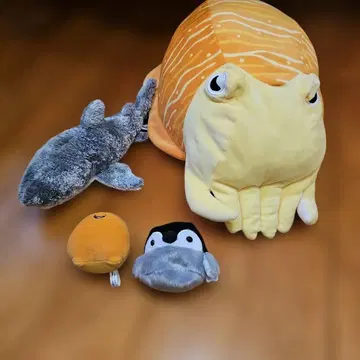 Aurora 오징어 봉제 인형 빅 4체 세트