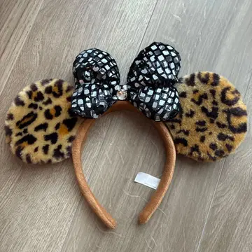 디즈니 레오파드 무늬 머리띠