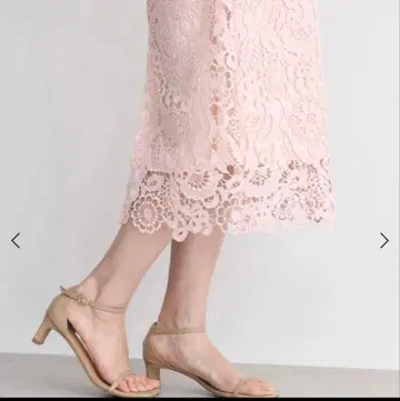 야마다야 구매 Aga 핑크 레이스 타이트 스커트