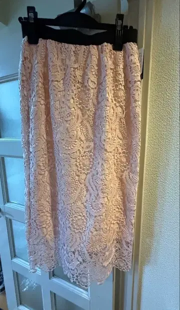 야마다야 구매 Aga 핑크 레이스 타이트 스커트