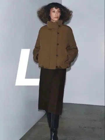 ZARA 자라 ZW 컬렉션 패디드 자켓 L