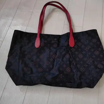 러셋 블랙 레드 토트백