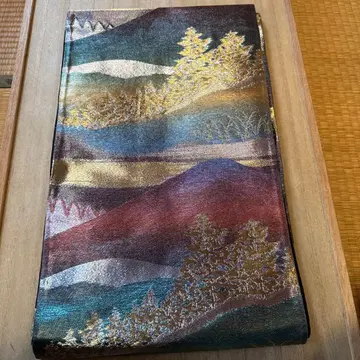 헤이와야 기모노 육통 무늬 후쿠로 오비