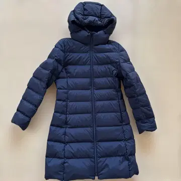 UNIQLO 후드 부착 롱 다운 코트 S