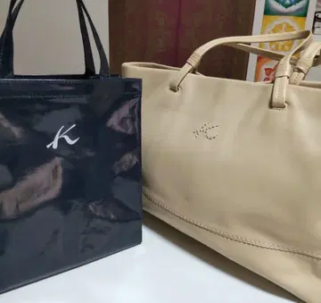 K 로고 토트백 2세트