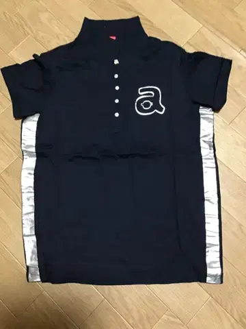 [ARCHIVIO/알치비오] 반팔 피케 셔츠/40 네이비 골프