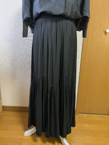 아틀리에 N's 블랙 롱 스커트 L 사이즈