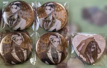 제5인격 IdentityV 카미오 재팬 산리오 캔뱃지 화이트 블랙 무지