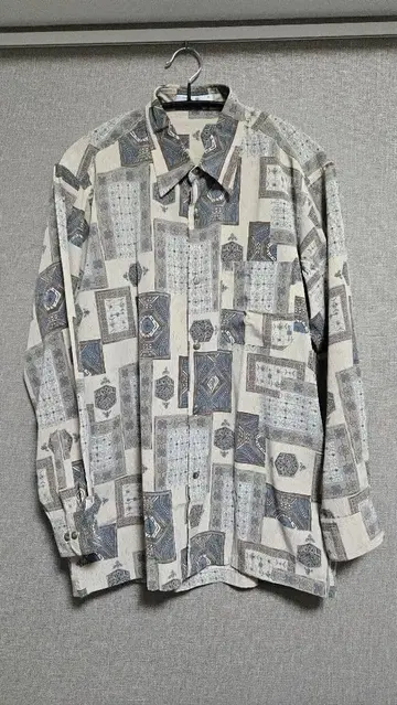 TOP 올 패턴 셔츠 M 구제 의류