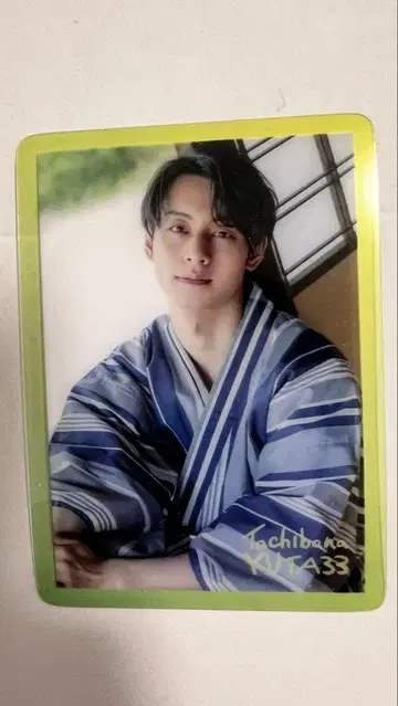 다치바나 유우타 엔야마 젤라토 콜라보 클리어 카드