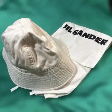 JIL SANDER 아이보리 버킷 햇 M