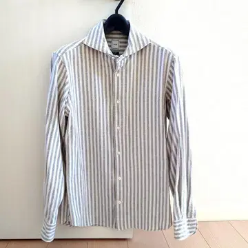 SHIPS 스트라이프 버튼 셔츠