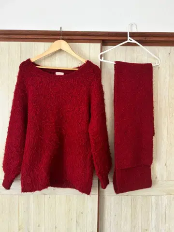 RESEXXY 루즈 머플러 니트 튜닉