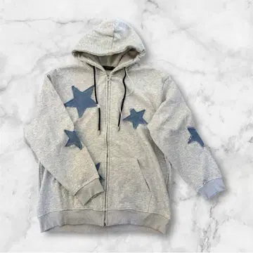 CRHSUP 별 지퍼 후드티