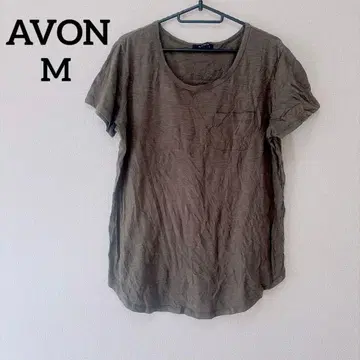 AVON [ M ] 올리브 그린 반팔 티셔츠