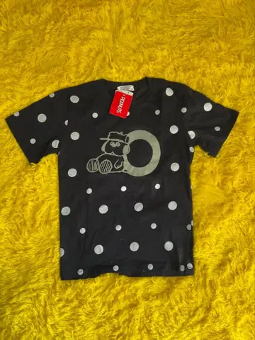 PEANUTS 올라프 도트 무늬 T셔츠 택 포함