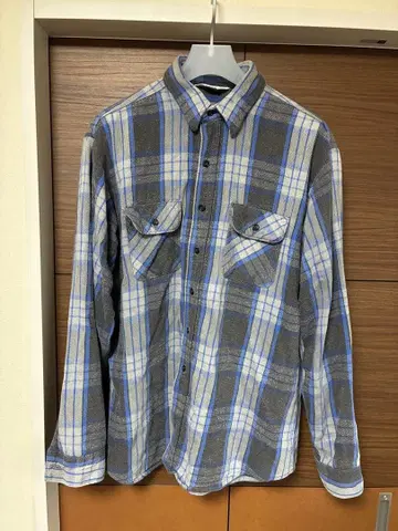 Five Brother 체크 무늬 플란넬 셔츠 좋은 배색