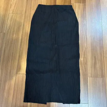 스픽 앤 스팬 블랙 스트라이프 타이트 스커트 38