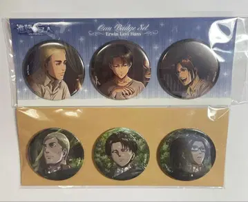 진격의 거인 캔뱃지 세트 리바이 엘빈 한지 캔뱃지 캔뱃