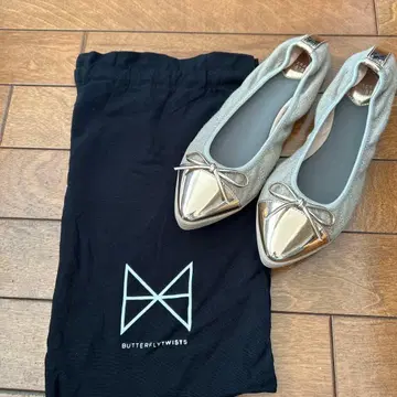 BUTTERFLY TWISTS 플랫슈즈 그레이