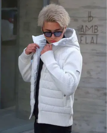 구하기 어려움/Belinda/니트 다운/화이트/S 사이즈