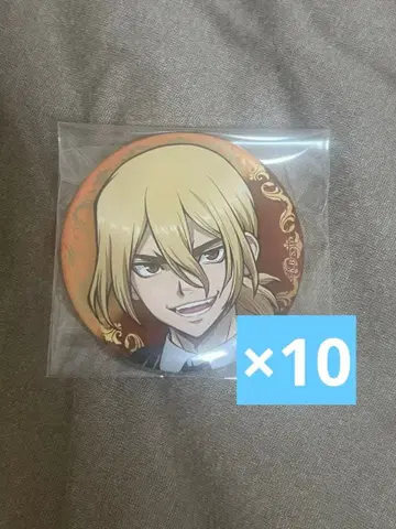 Dr.STONE 나나미 류스이 블랙 슈트 캔뱃지 10개 점페스